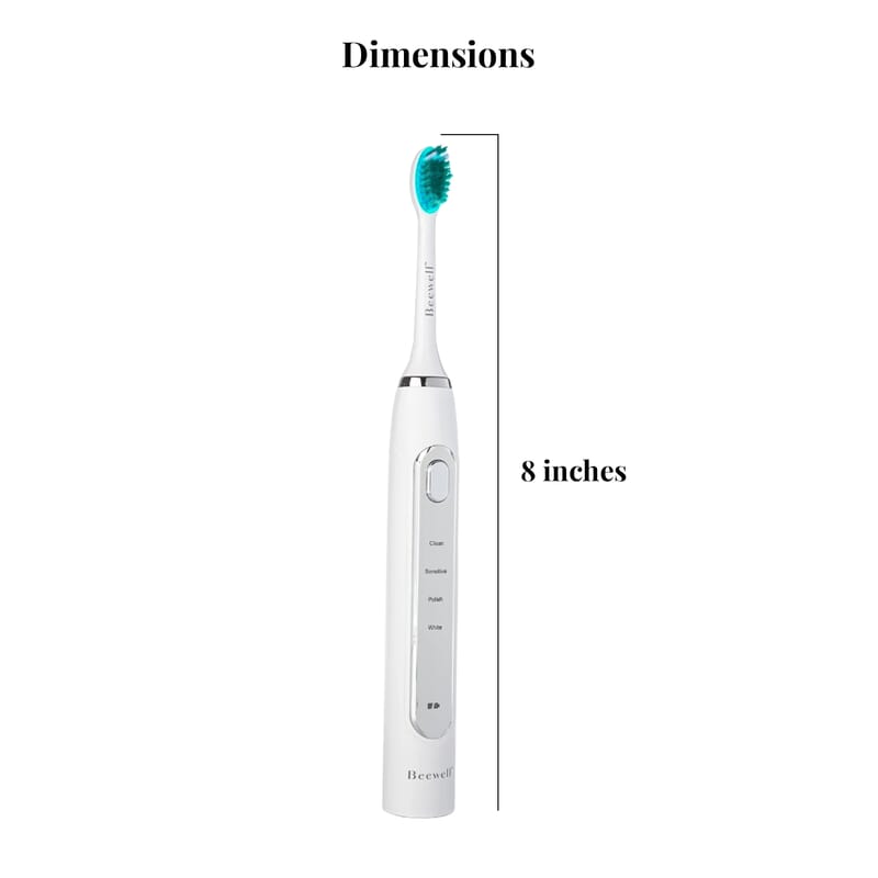 Beewell Electric Sonic 4-in-1 Toothbrush with Blue and Red Light Therapy