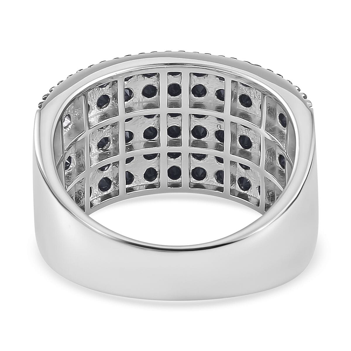 Thai Black Spinel 2.35 ctw Ring in Sterling Silver (Size 5.5)