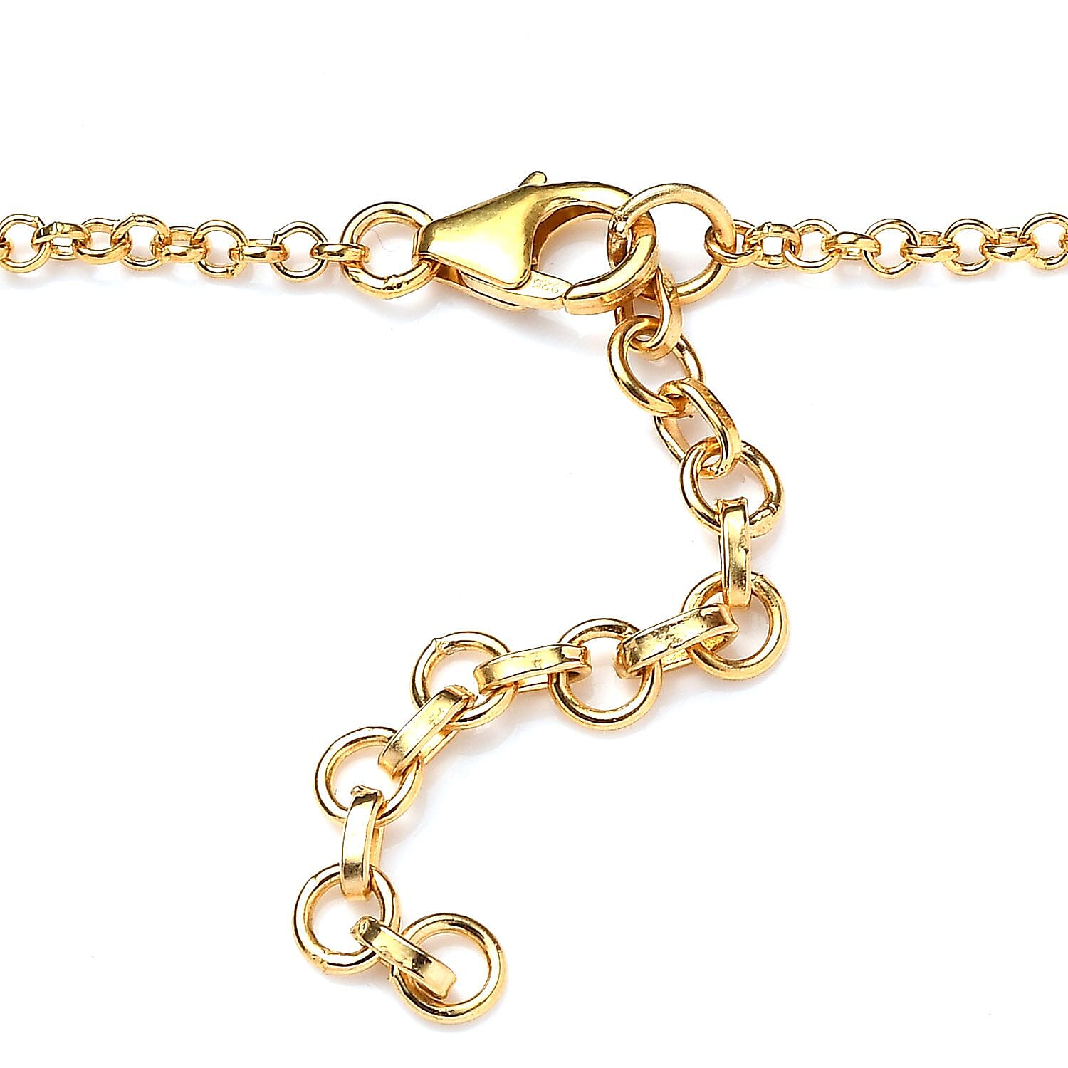 Rose De France Amethyst Necklace 18-20 Inches in Vermeil Yellow Gold Over Sterling Silver 10.35 ctw