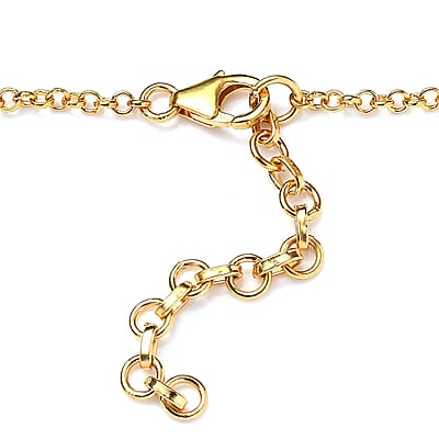 Rose De France Amethyst Necklace 18-20 Inches in Vermeil Yellow Gold Over Sterling Silver 10.35 ctw