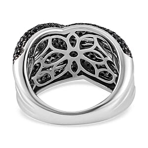 Thai Black Spinel 2.15 ctw Ring in Sterling Silver (Size 5.5)