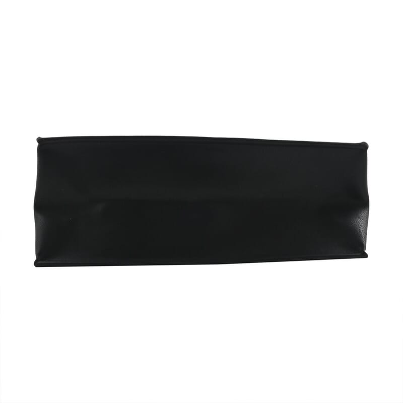 MC Saffiano Black Faux Leather Tote Bag
