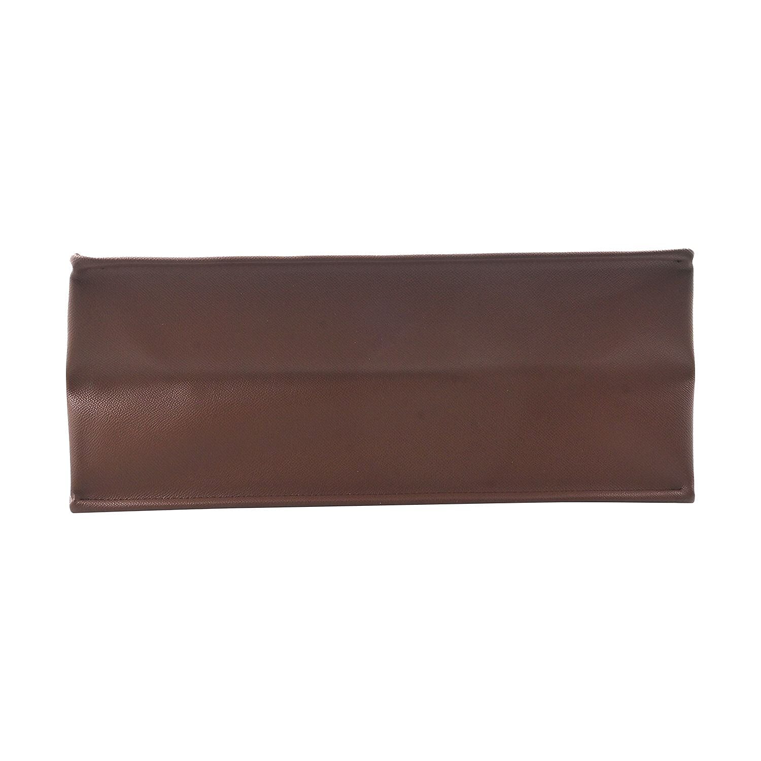 MC Saffiano Coffee Brown Faux Leather Tote Bag