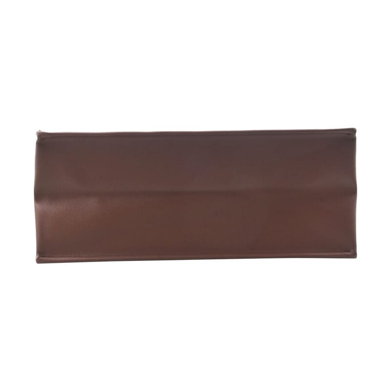 MC Saffiano Coffee Brown Faux Leather Tote Bag