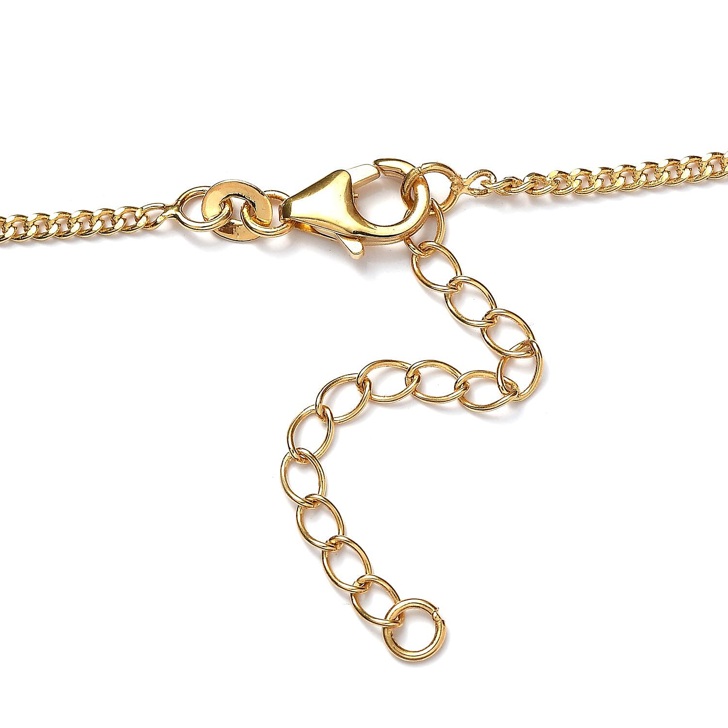Moissanite Moon Station Necklace 18 Inches in Vermeil Yellow Gold Over Sterling Silver 1.90 ctw