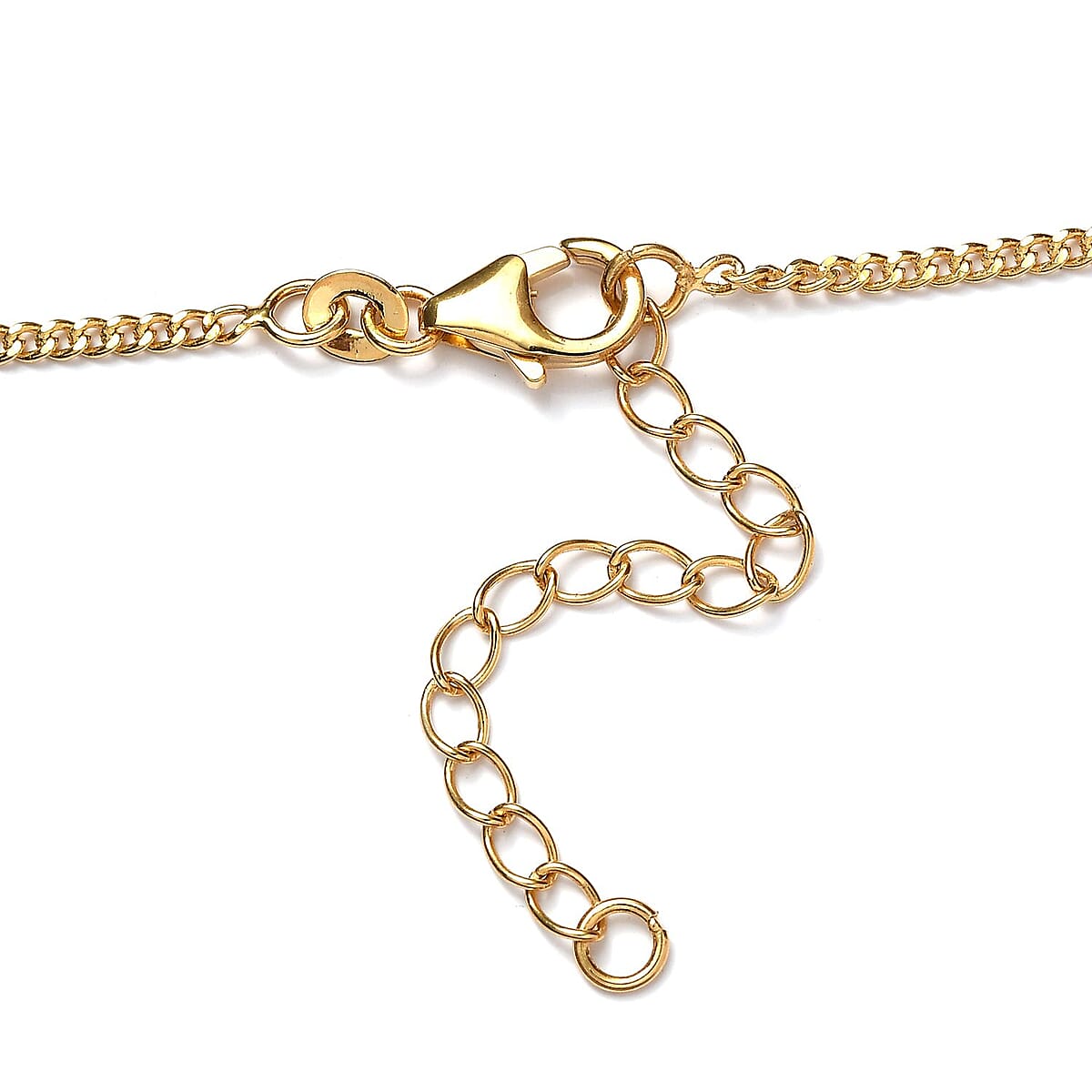 Moissanite Moon Station Necklace 18 Inches in Vermeil Yellow Gold Over Sterling Silver 1.90 ctw image number 4