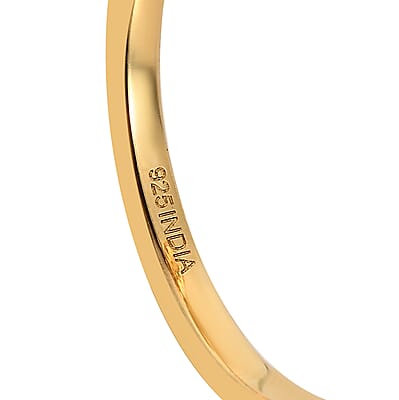 Premium Jenipapo Andalusite and White Zircon 1.85 ctw Ring in 18K Vermeil Yellow Gold Over Sterling Silver (Size 6.0)