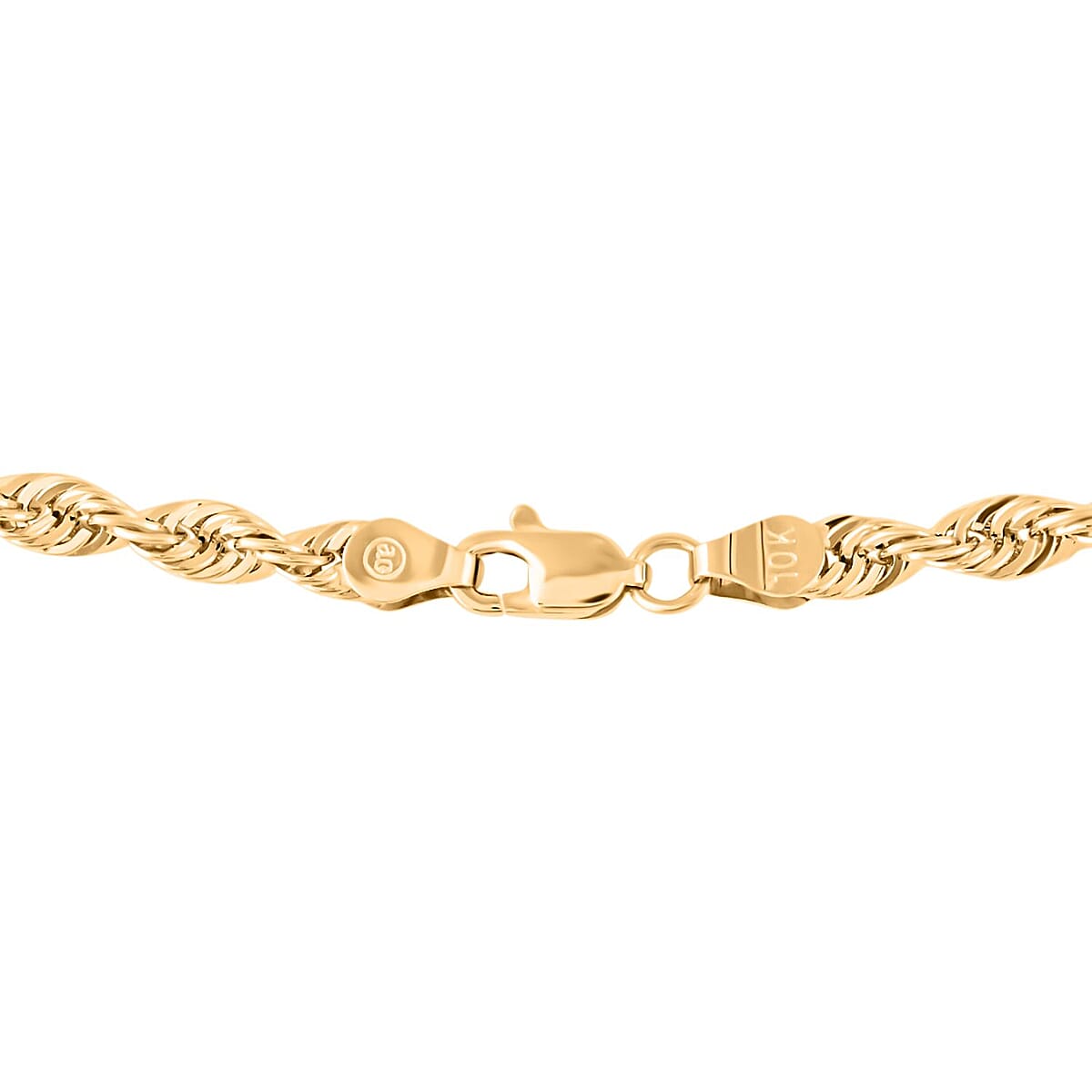 10K Yellow Gold 4mm Rope Necklace (22 Inches) (6.50 g) image number 2