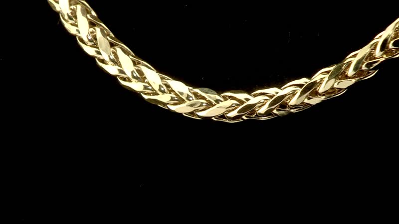 10K Yellow Gold 3mm Palma Chain Necklace (18 Inches) (9 g)