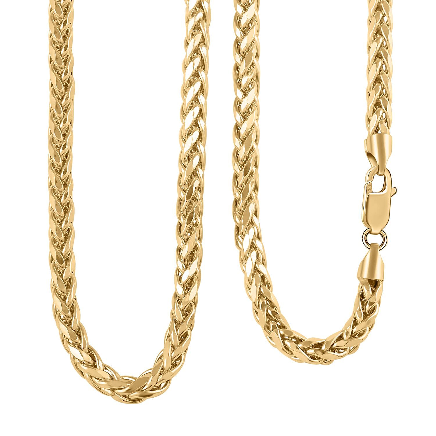 3mm Palma Chain Necklace in 10K Yellow Gold 9 Grams 18 Inches