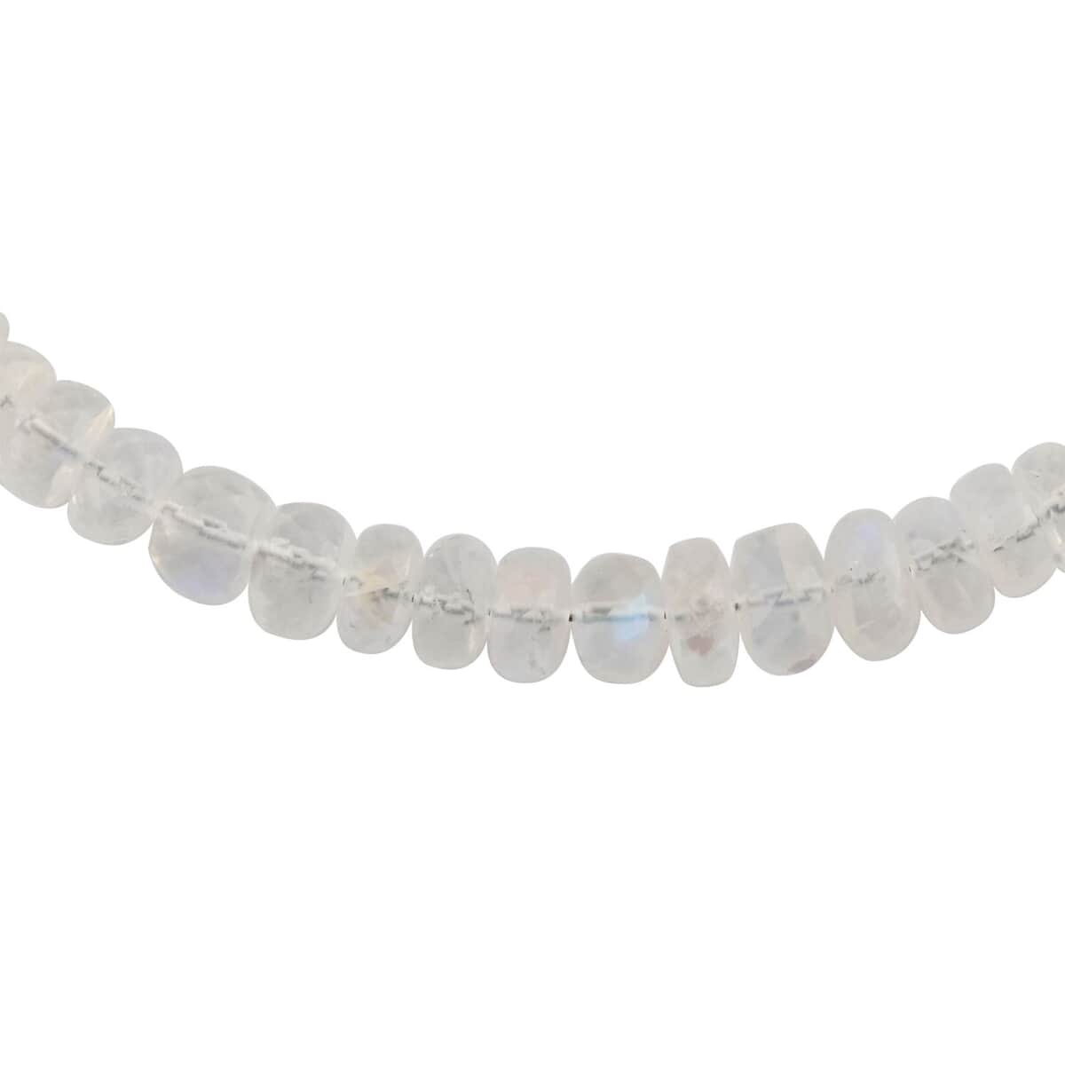 Certified & Appraised Iliana 18K Yellow Gold AAAA Premium Rainbow Moonstone Beaded Necklace (18 Inches) 85.00 ctw image number 2