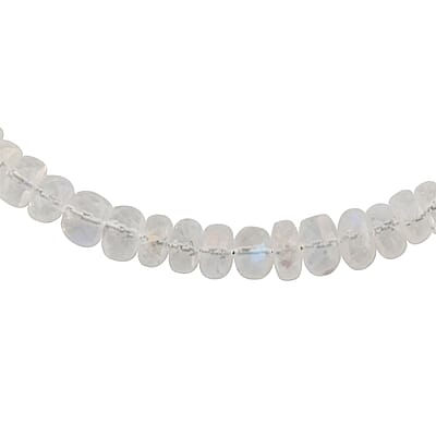 Certified & Appraised Iliana 18K Yellow Gold AAAA Premium Rainbow Moonstone Beaded Necklace (18 Inches) 85.00 ctw