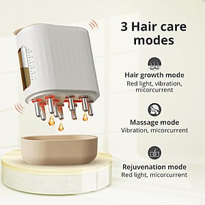 Luna'Mour Boost Brush Pro - Mini Red Light Microcurrent Scalp Massager & Hair Oil Applicator Device (Lifetime Warranty)