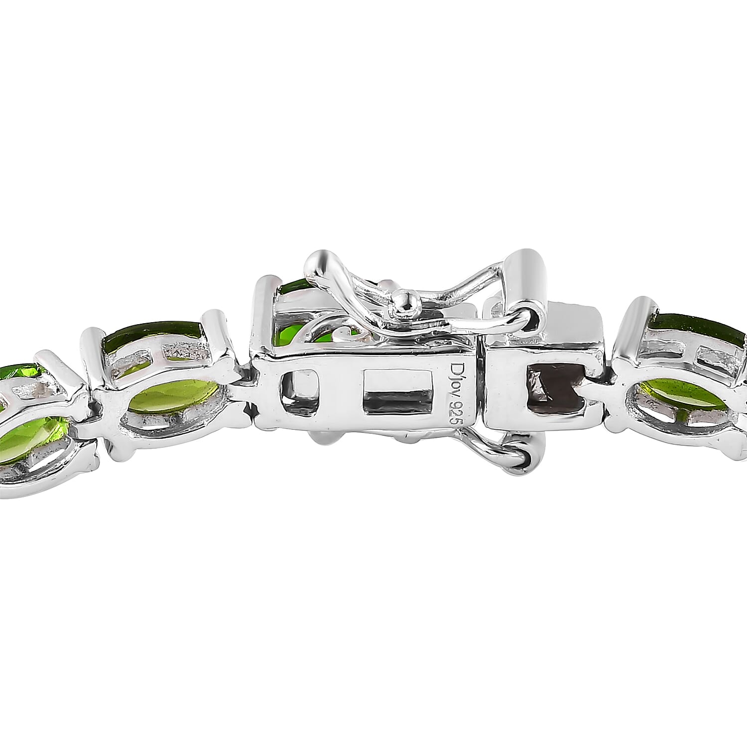Chrome Diopside Tennis Bracelet in Platinum Over Sterling Silver (6.50 In) 12.25 ctw