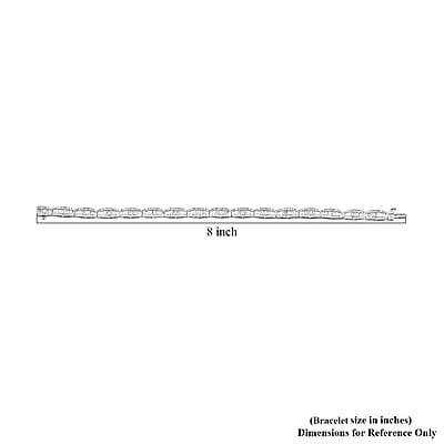 Diamond 4.00 ctw Deco Bracelet, Platinum Over Sterling Silver Bracelet, Diamond Jewelry, Gifts For Her (7.50 In)