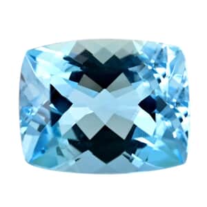 Certified and Appraised AAAA Santa Maria Aquamarine (Cush Free Size) 6.00 ctw, Loose Gemstones for Jewelry, Loose Aquamarine Gemstone, Free Size Cushion Cut Gemstone