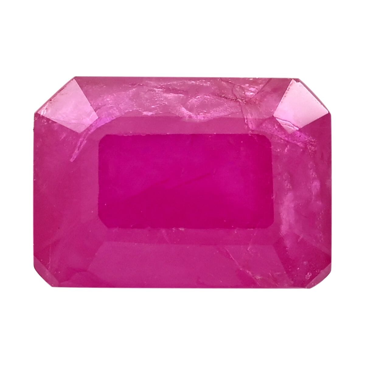 0.82 ct Ruby Hexagon - Unheated - 7.2x5.5mm, Fantasy Cut
