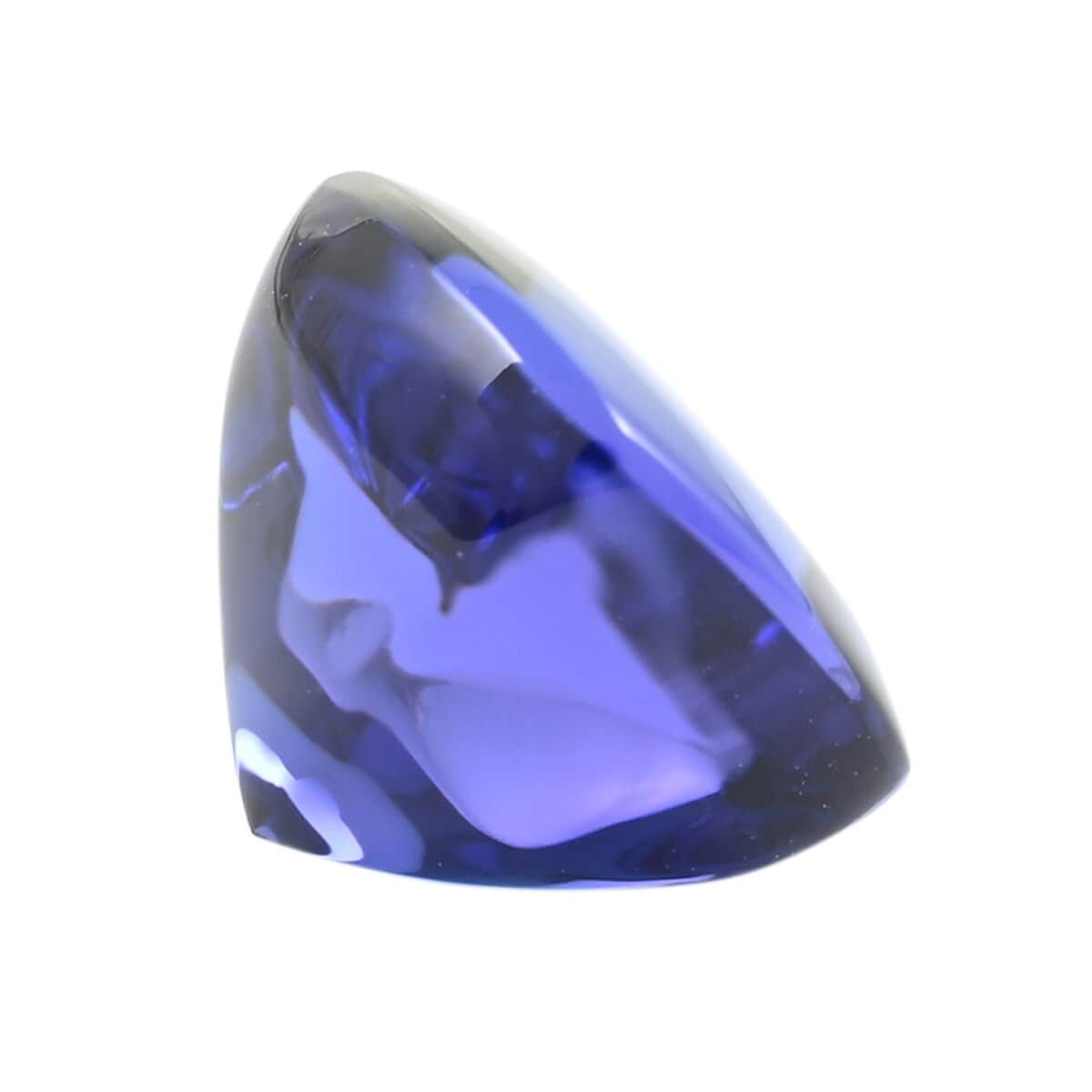 Certified & Appraised AAAA Tanzanite Sugar Loaf (Cush Free Size) 6.50 ctw image number 1