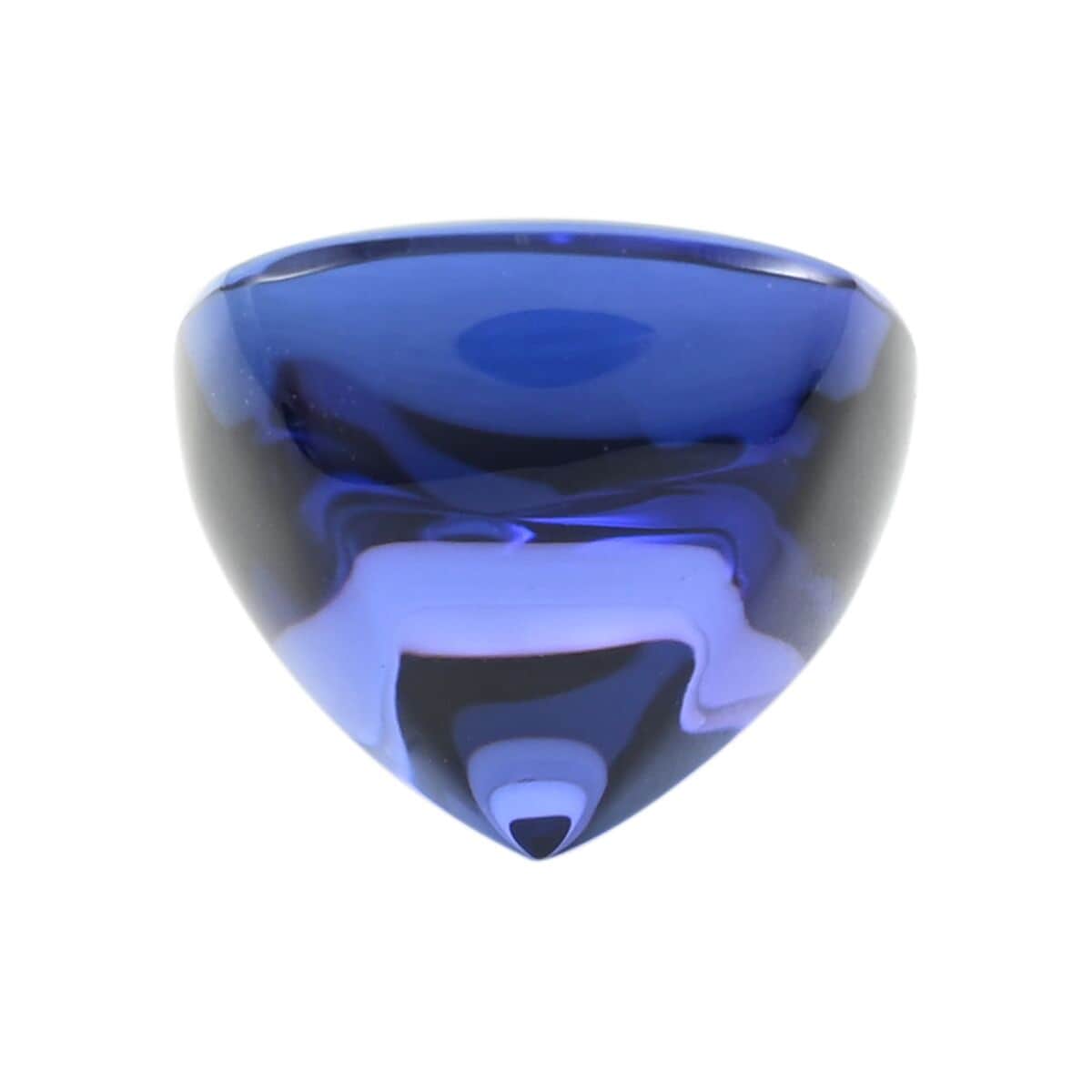 Certified & Appraised AAAA Tanzanite Sugar Loaf (Cush Free Size) 6.50 ctw image number 2