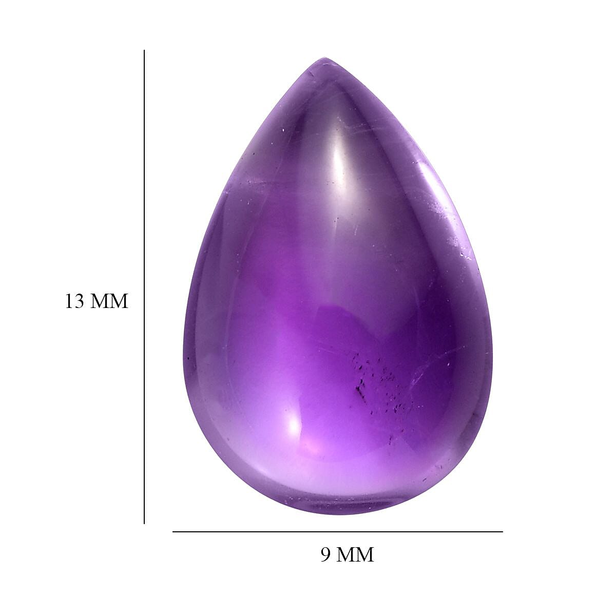 Amethyst (Pear 13x9 mm) 3.19 ctw image number 3