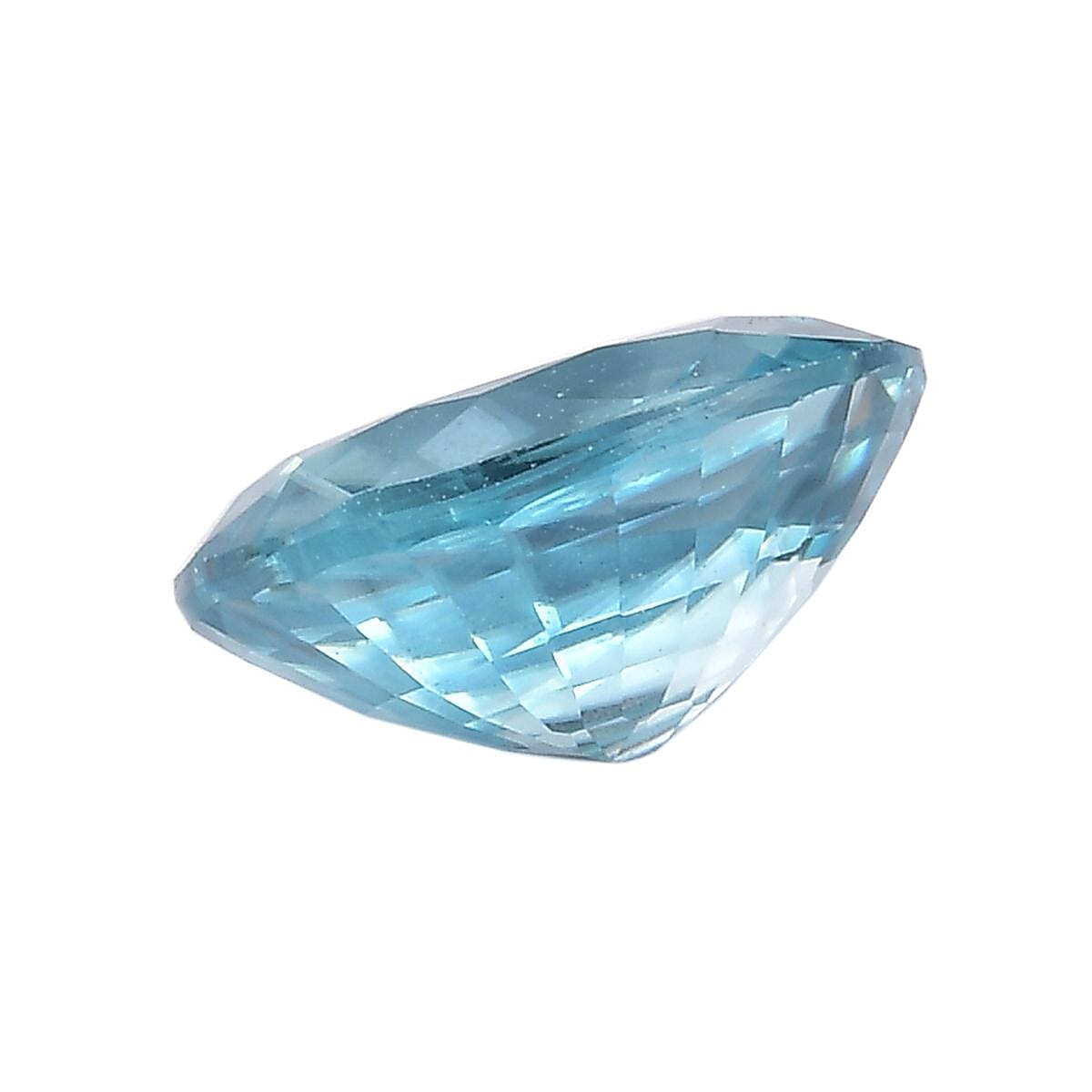 Cambodian Blue Zircon (Ovl 8x6 mm) 1.49 ctw image number 1