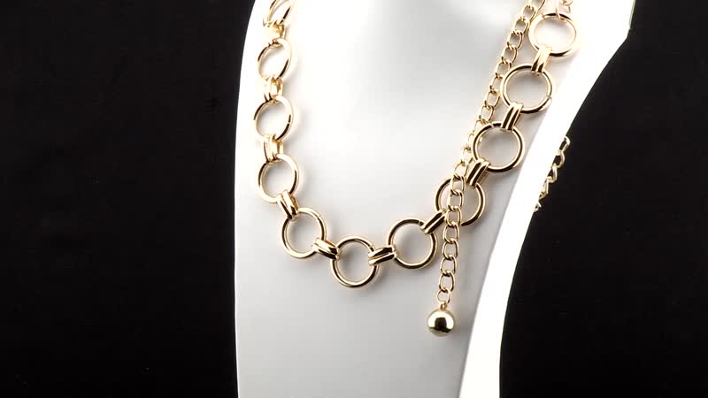 Link Necklace in Goldtone 21.50-45.50 Inches