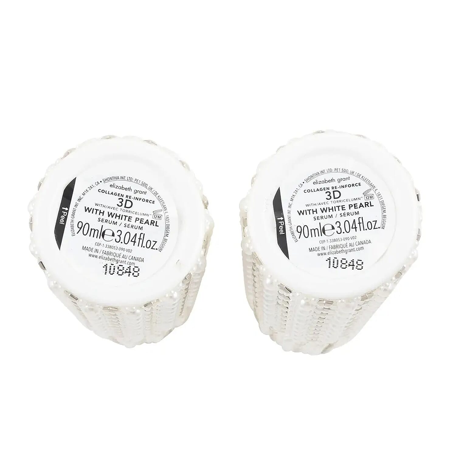Elizabeth Grant Holiday Collection Set of 2 Collagen Re-Inforce 3D Face Serum with White Pearls Serum BOGO Offer, Face Serum For All Skin Types