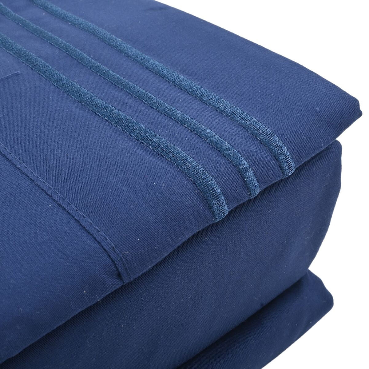 2200 Series 80 GSM Navy Microfiber 4pc Sheet Set -King image number 2