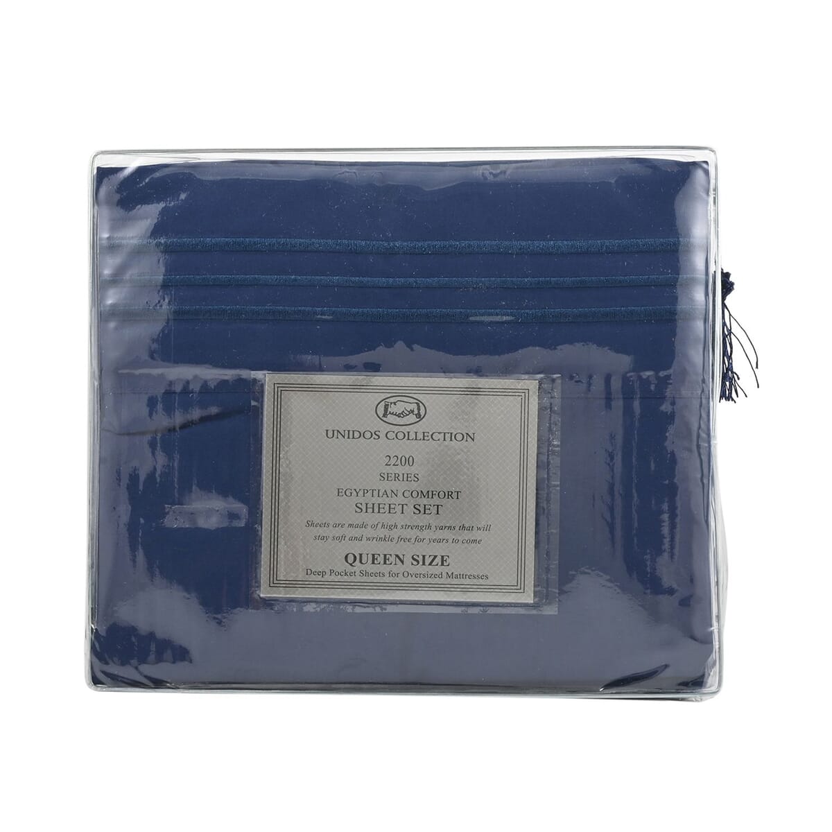 2200 Series 80 GSM Navy Microfiber 4pc Sheet Set -King image number 3