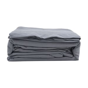 2200 Series 80 GSM Grey Microfiber 4pc Sheet Set -King