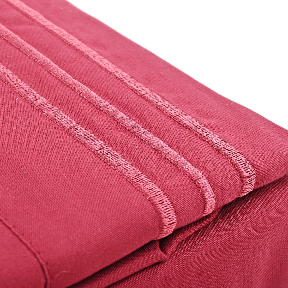 2200 Series 80 GSM Burgundy Microfiber 4pc Sheet Set -King image number 1