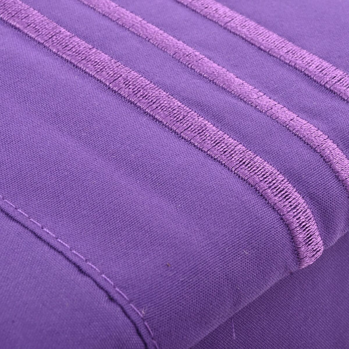2200 Series 80 GSM Dark Purple Microfiber 4pc Sheet Set -King image number 1
