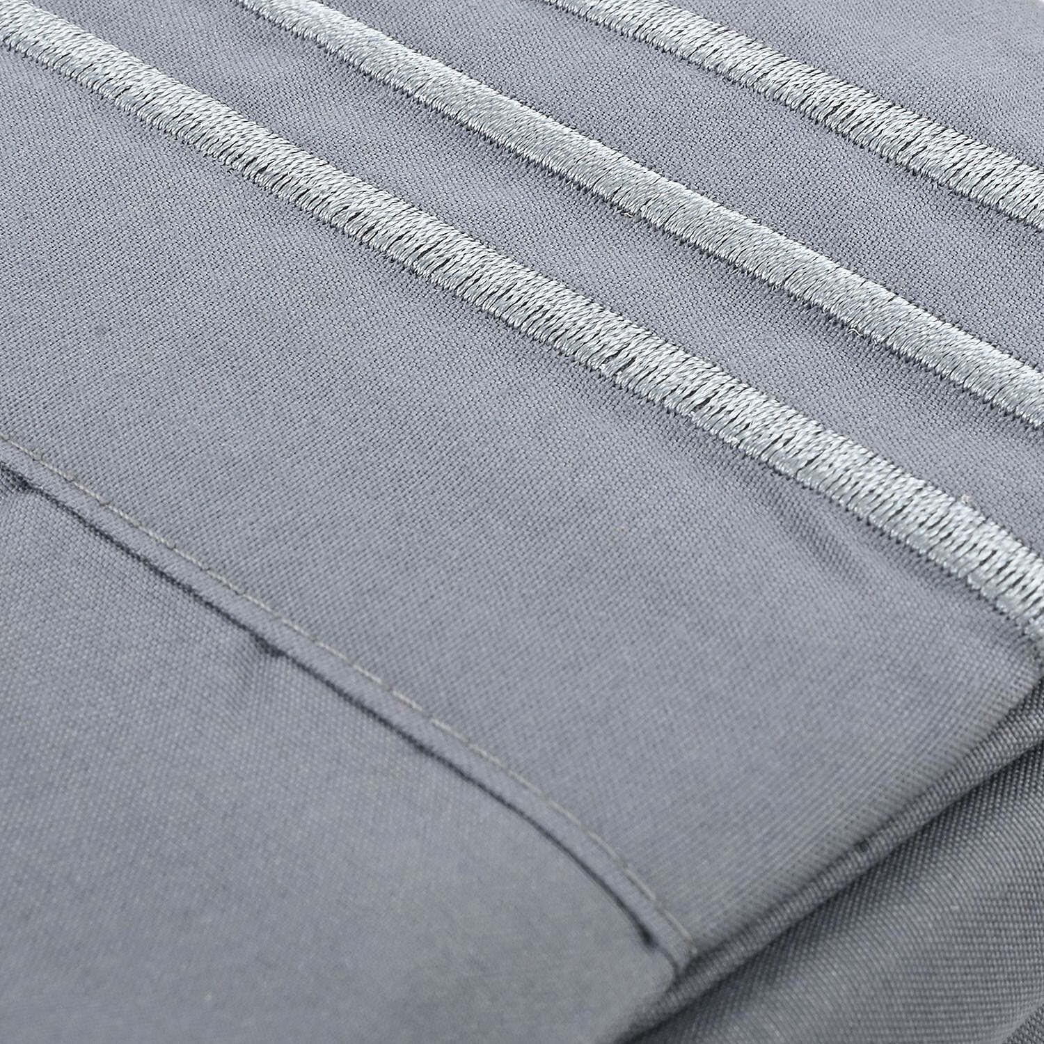 CLOSEOUT 2200 Series 85 GSM 16 Pocket Grey Microfiber 4pc Sheet Set -Queen