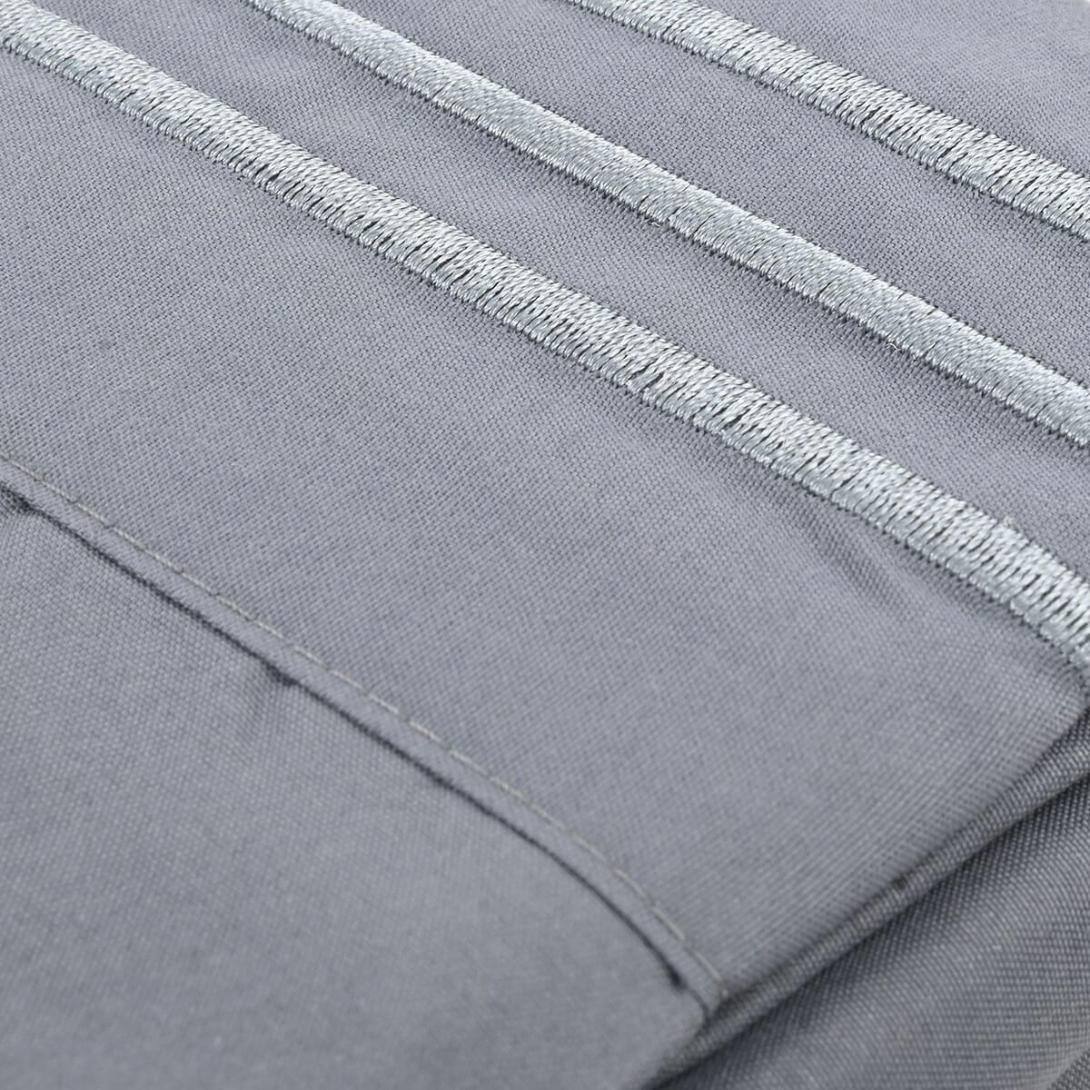 2200 Series 80 GSM Grey Microfiber 4pc Sheet Set -Queen image number 2