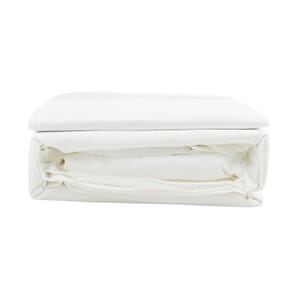 CLOSEOUT 2200 Series 85 GSM 16 Pocket Ivory Microfiber 4pc Sheet Set -Queen