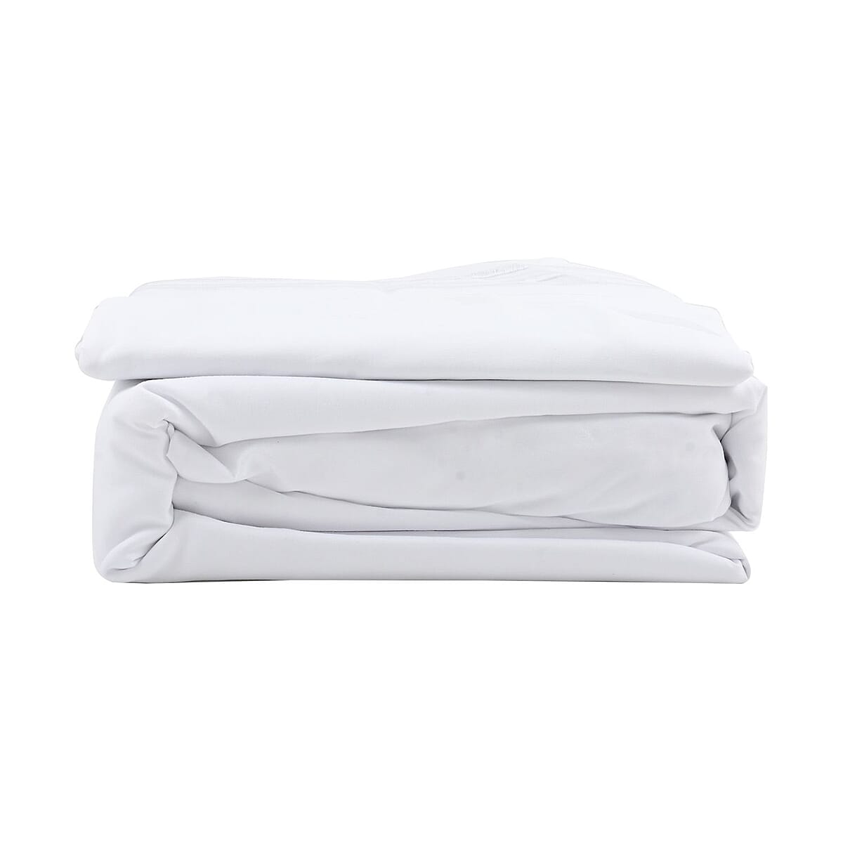 CLOSEOUT 2200 Series 85 GSM 16 Pocket White Microfiber 4pc Sheet Set -Queen image number 0