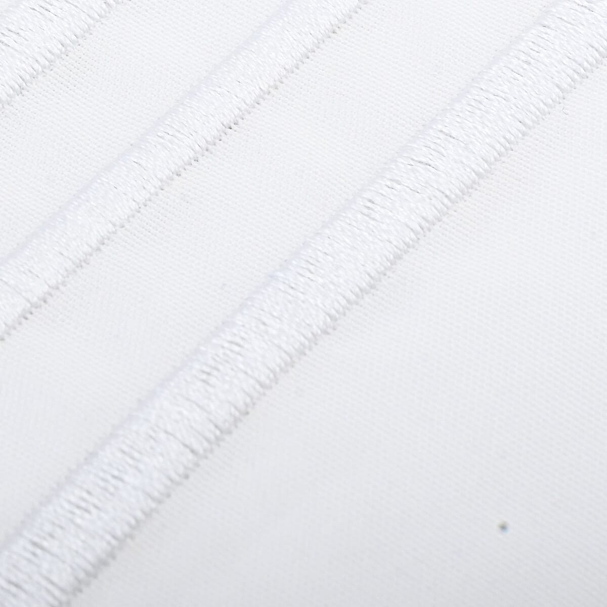 CLOSEOUT 2200 Series 85 GSM 16 Pocket White Microfiber 4pc Sheet Set -Queen image number 2