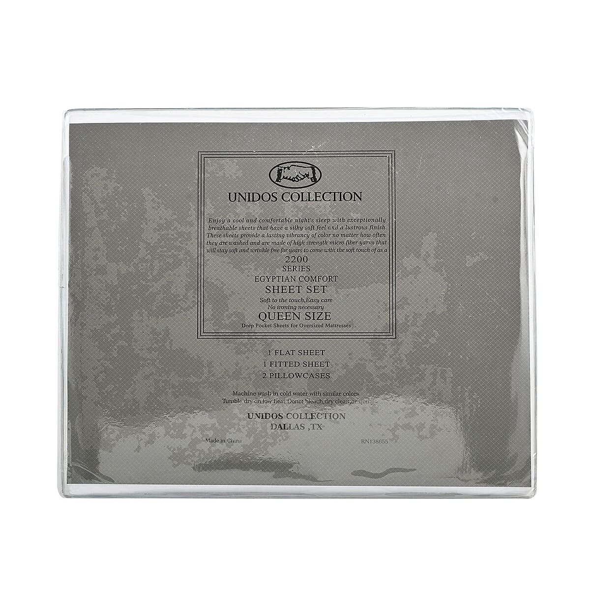 CLOSEOUT 2200 Series 85 GSM 16 Pocket White Microfiber 4pc Sheet Set -Queen image number 4