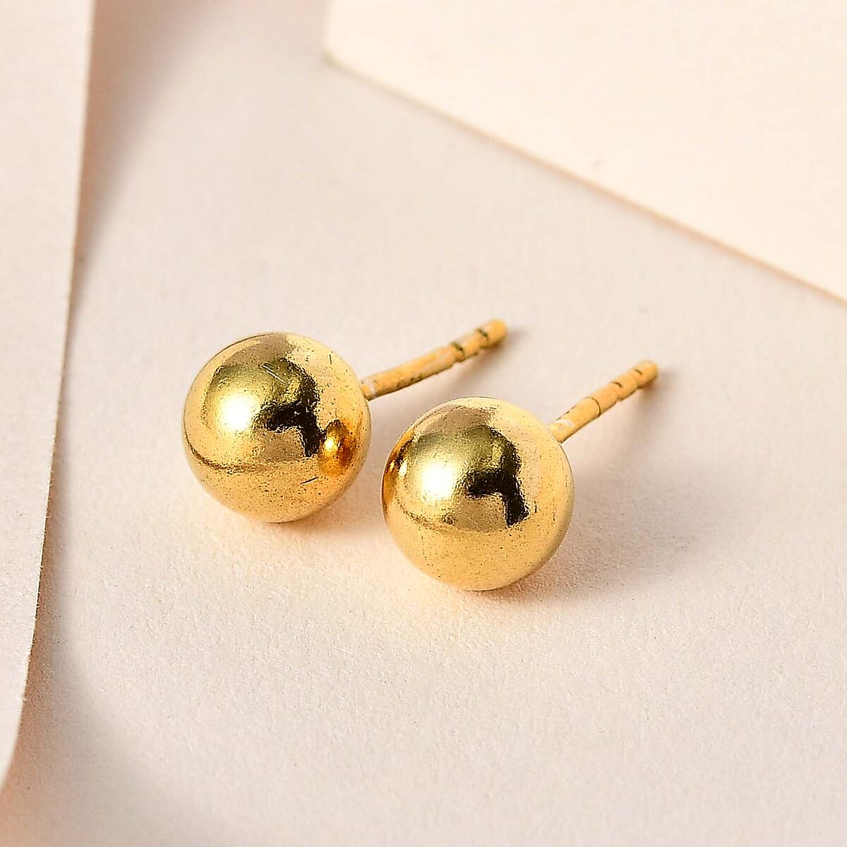 D'Joy Stud Earrings in 14K Yellow Gold Over Sterling Silver 1.55 Grams image number 1