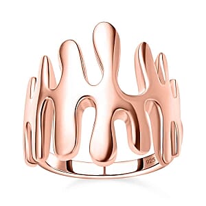 Vermeil RG Over Sterling Silver Ring (Size 5.5) 6.95 g