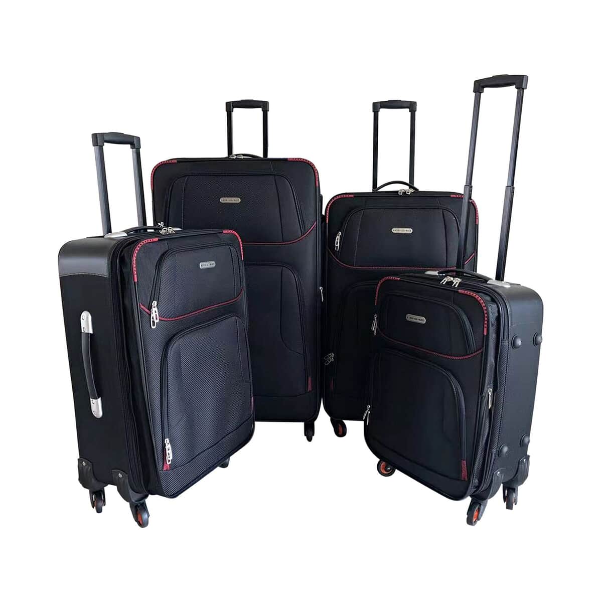 Karriage-Mate 4pc Lightweight and Expandable Luggage Set - Black image number 0