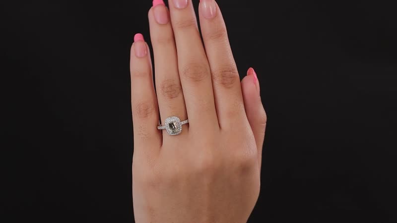 Premium Turkizite and Moissanite Ring in Vermeil Yellow Gold Over Sterling Silver (Size 10.0) 1.00 ctw
