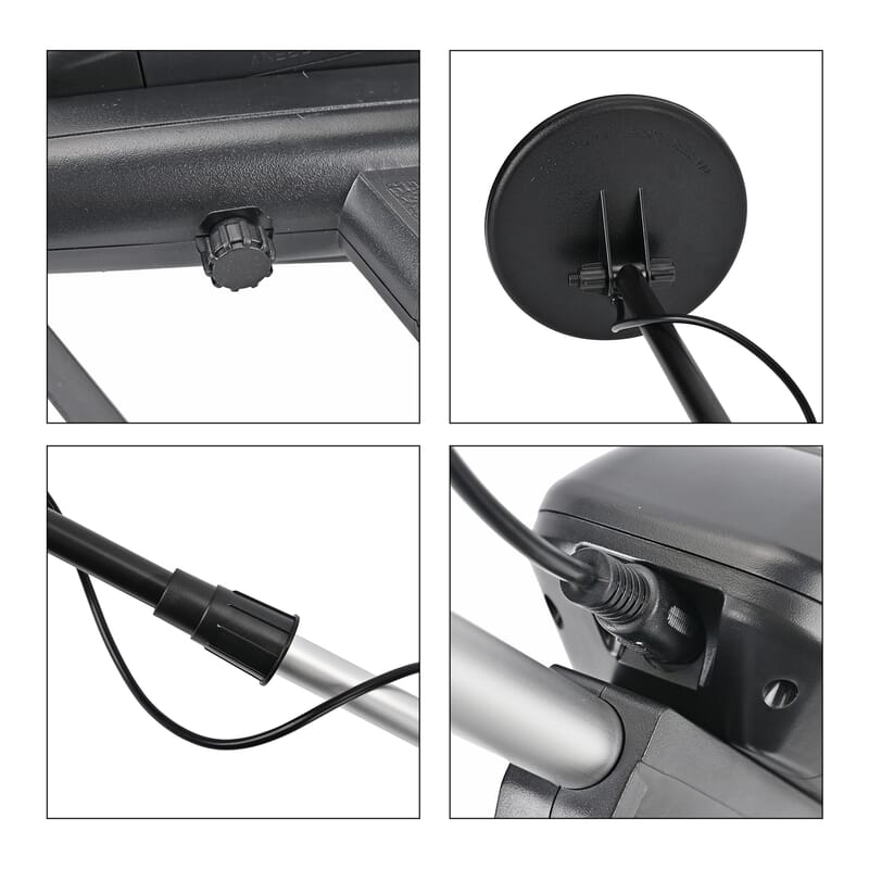 Livmore Underground Metal Detector with Headphone, Adjustable Height, Detection Indicator Alert (Two Option Modes- Disc and all Metal)