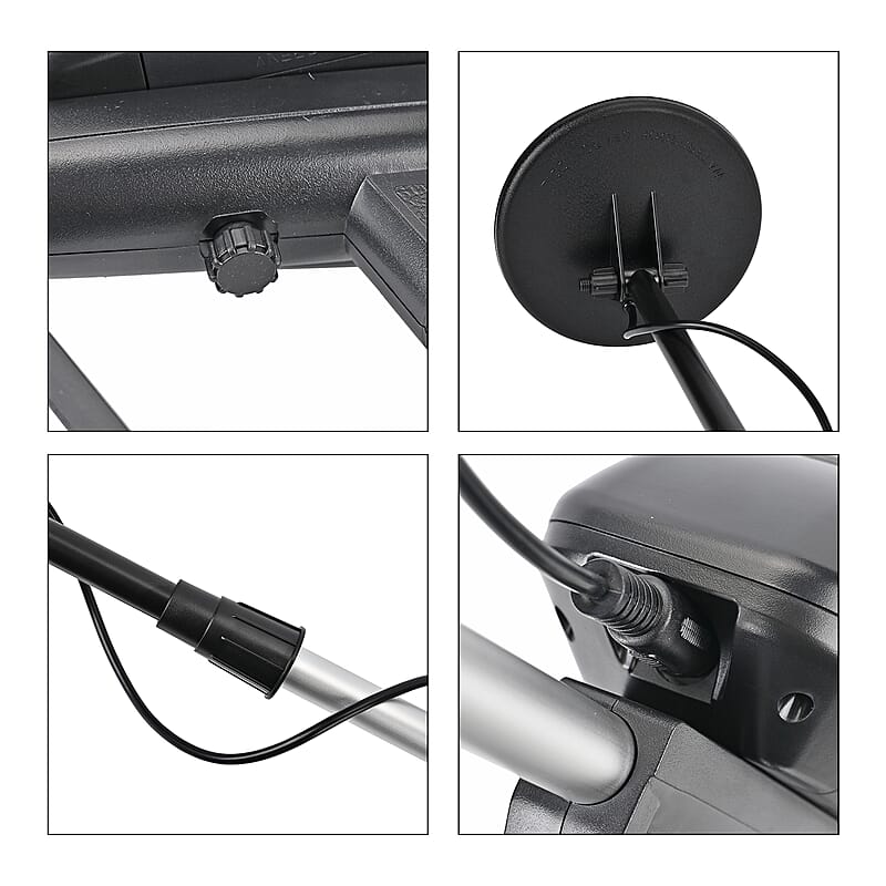 Livmore Underground Metal Detector with Headphone, Adjustable Height, Detection Indicator Alert (Two Option Modes- Disc and all Metal)