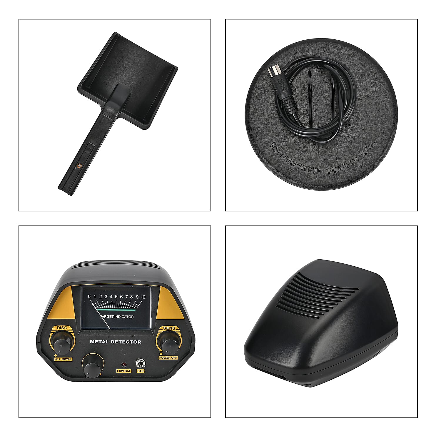 Livmore Underground Metal Detector with Headphone, Adjustable Height, Detection Indicator Alert (Two Option Modes- Disc and all Metal)