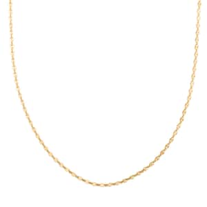 Diamond-cut Petali Italian 14K Yellow Gold Chain Necklace 20 Inches 2.20 Grams