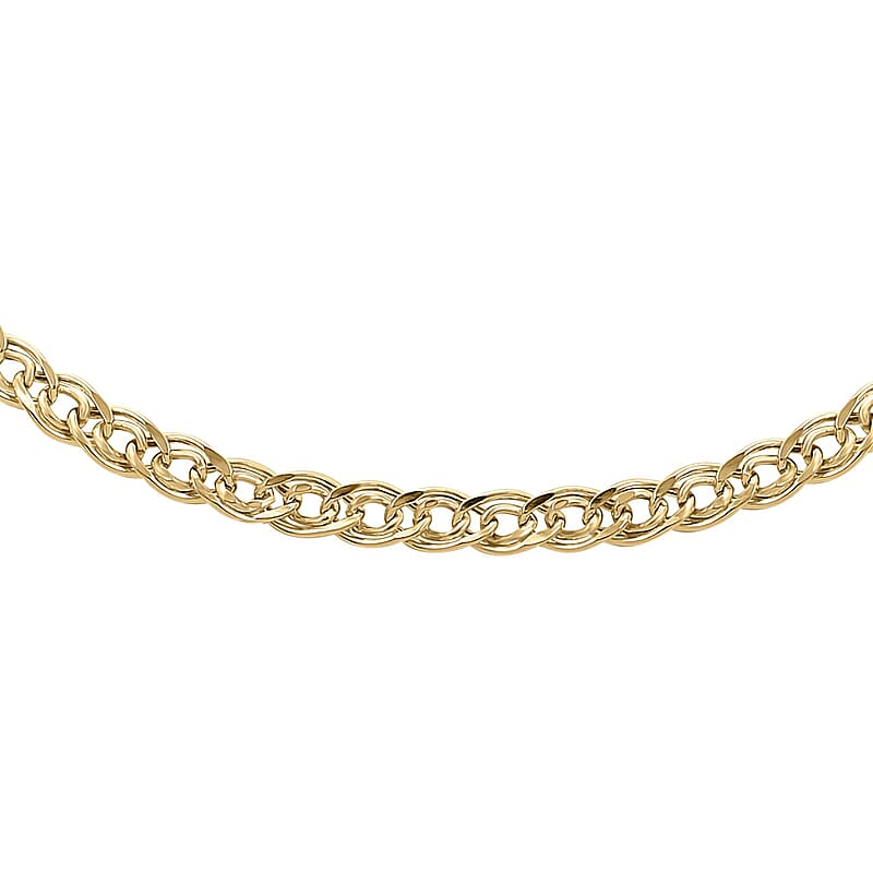 Intreccio Spirali Italian 10K Yellow Gold Chain Necklace 18 Inches 2.60 Grams