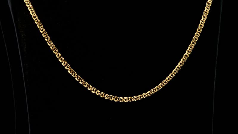 Intreccio Spirali Italian 10K Yellow Gold Chain Necklace 18 Inches 2.60 Grams