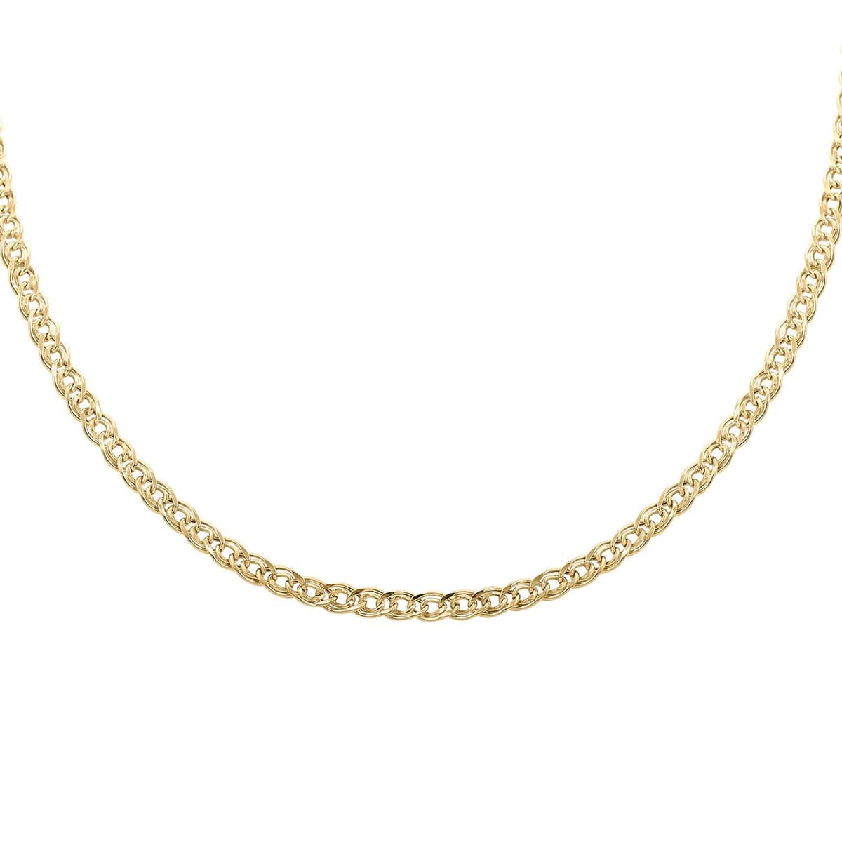 Intreccio Spirali Italian 10K Yellow Gold Chain Necklace 18 Inches 2.60 Grams image number 2