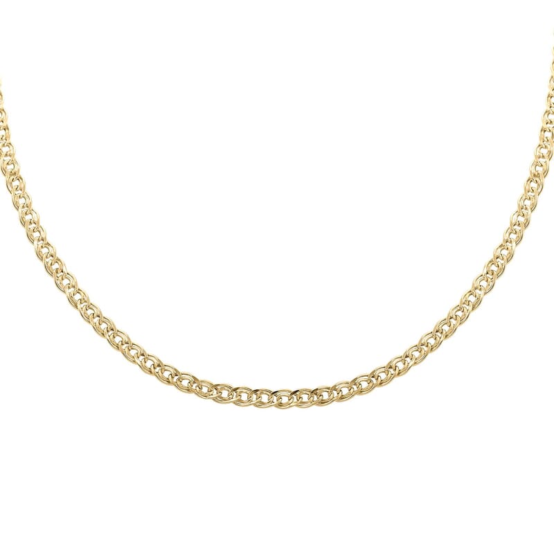 Intreccio Spirali Italian 10K Yellow Gold Chain Necklace 18 Inches 2.60 Grams